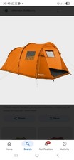 Eurohike Sendero 4 4-Person Tunnel Tent orange NEW Bargain Price