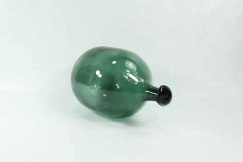Rare shaped olive green glass - olive,
