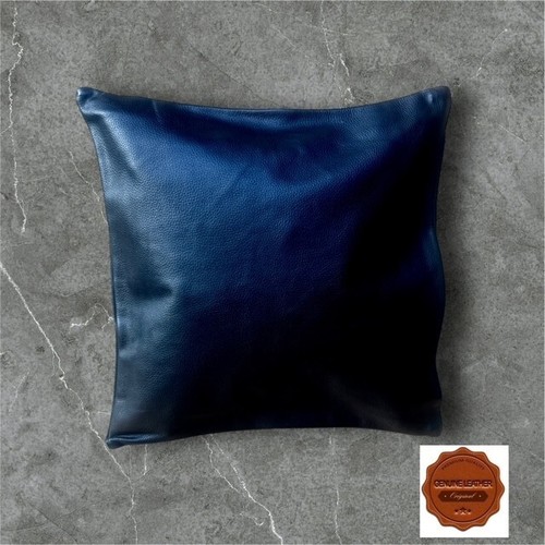 Genuine cow leather cushion - genuine,