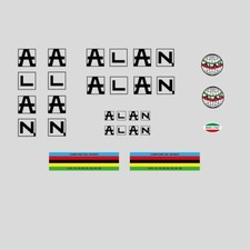 Alan bicycle frame decals - bicycle,