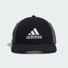 adidas Golf Mens A Stretch Heather Cap, Adjustable, Black/Grey, NEW