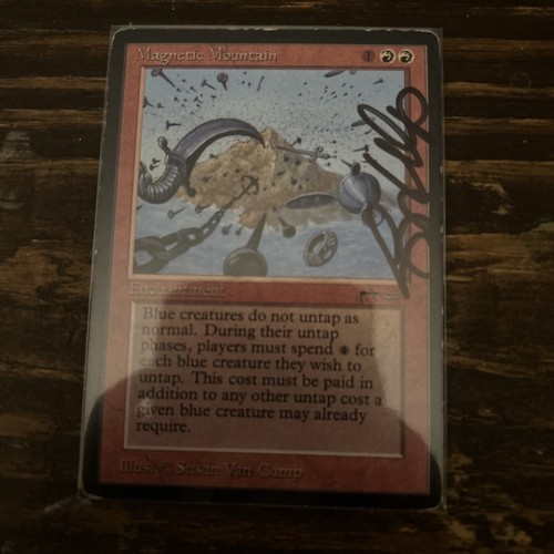 Magnetic mountain signed susan - mountain,