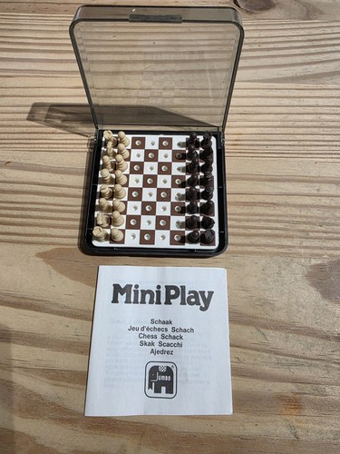 Vintage jumbo mini play chess - mini,