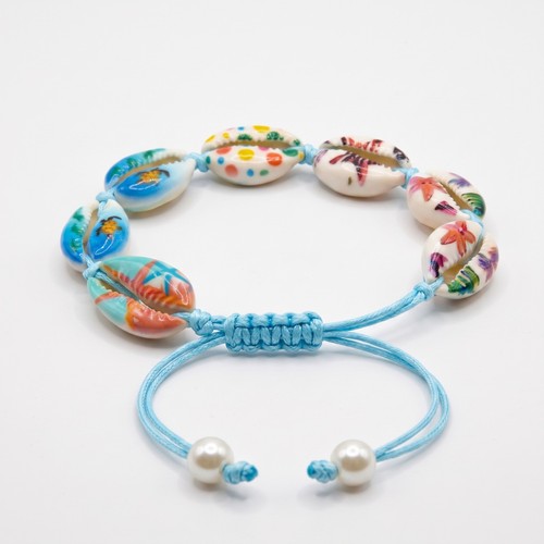 Printed sea shell anklet - shell,