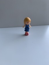 Vintage Rare Polly Pocket 1991 Pink Glitter Clock Figure