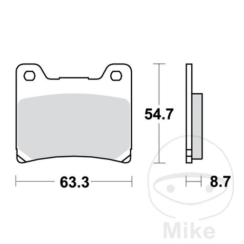 Trw sintered front - sintered, brake