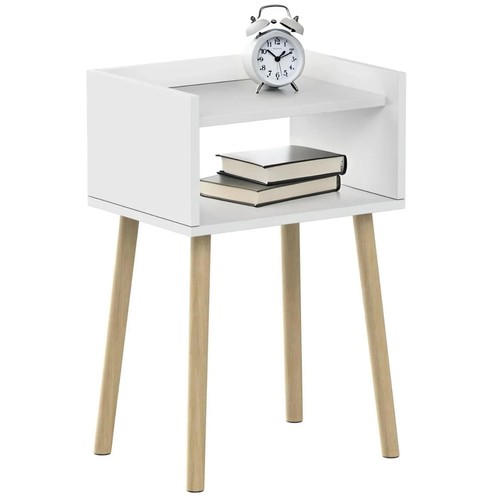 Wooden bedside table bedroom - table,