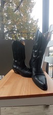 LOBLAN Cowboy Boots Black