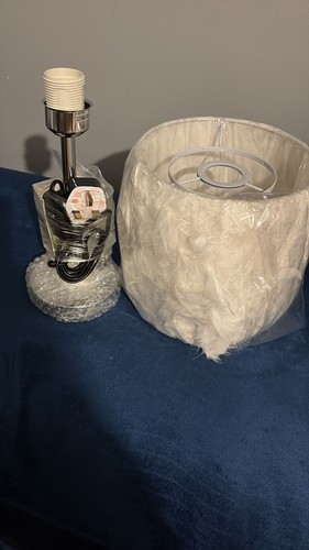 White feather table - lamp, only