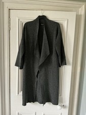 LADIES ZARA KNIT LONG LENGTH CARDIGAN COAT. SIZE SMALL