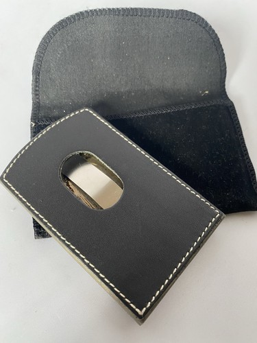 Ettinger black leather - black, metal