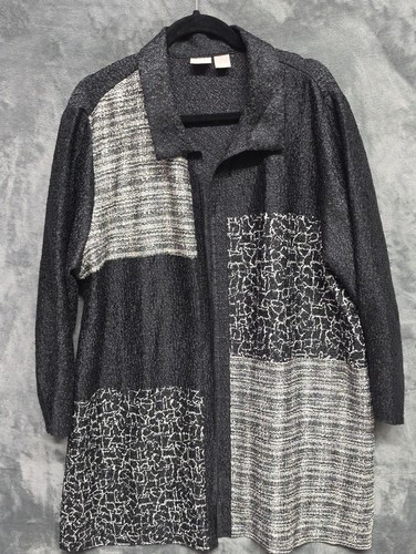 Chico black gray crepe - chico's,