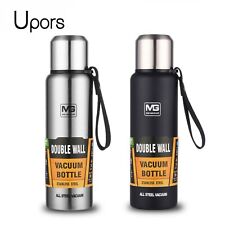 UPORS Stainless Steel Thermos Vacuum Flask 500ml-1500ml Insulated Rope Bottle