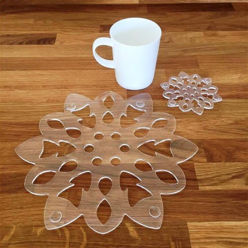 Clear acrylic snowflake - clear,