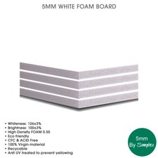 5mm White Foam Boards A4, A3, A2, A1, A0, 40x60, 48x96, High Quality Guaranteed