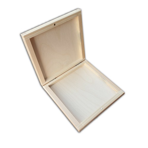 Wooden box decoupage - cd,