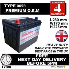 Platin 005R Car Battery fits many Honda Mazda Mitsubi Nissan Subaru Kia Lexus