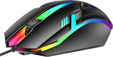 USB Wired Gaming Mouse Gamer 7 Colour RGB LED For PC Laptop PS4 PS5 XBOX UK
