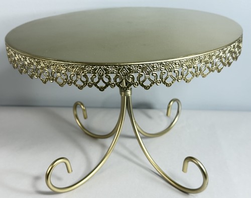 Round metal cake stand - round,