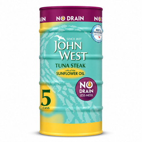 John west tuna steak - west,