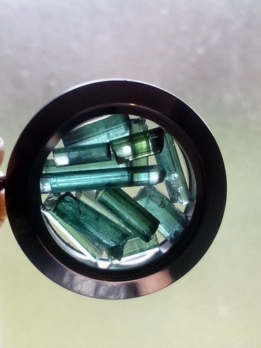 Genuine green blue tourmaline - genuine, green/blue