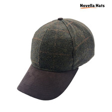 Tweed Wool Baseball Cap with