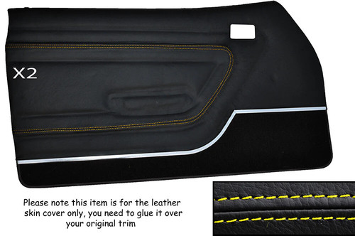 Yellow stitch front - 2x, door