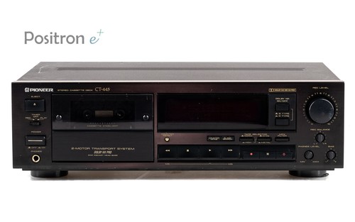 Pioneer 445 tape deck black - ct-445,
