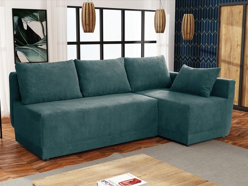 Shaped corner sofa bed with - sofa,