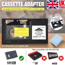 Vhs svhs cassette adapter - svhs,