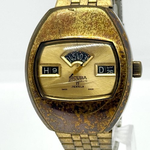 Sicura gat vintage retro watch - sicura,