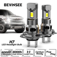 BEVINSEE 2x H7 LED Headlight