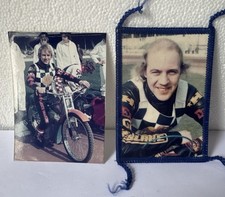 Hackney Hawks Vintage Speedway Patch And Original Photo