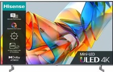 Hisense Smart TV 4K 55U6KQTUK 55" Ultra HD HDR Mini-LED with Amazon Alexa
