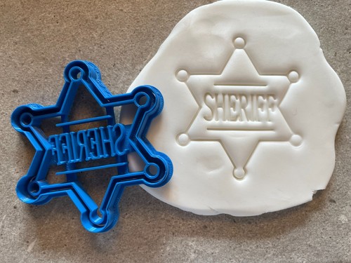 Sheriff badge cookie - , cutter