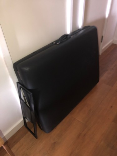 Black foldable massage - black, couch