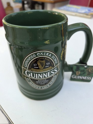Guinness tankard ceramic green - guinness,