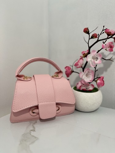 Small pink clutch bag - pink,