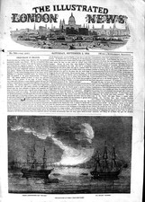 Original Old Antique Print