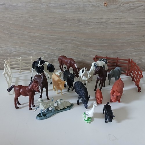 Vintage plastic farmyard - vintage,