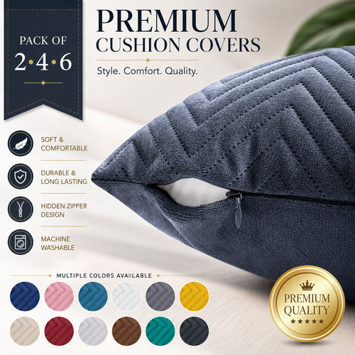 Large filled velvet - filled, cushion