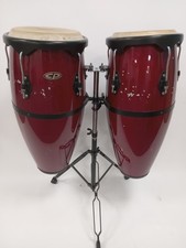Cosmic Percussion Classic Conga Drums - Natural Wood Set w/Stand