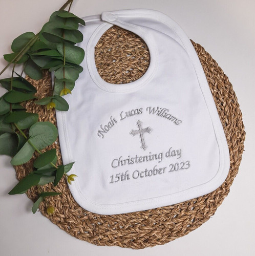 Embroidered christening - embroidered,