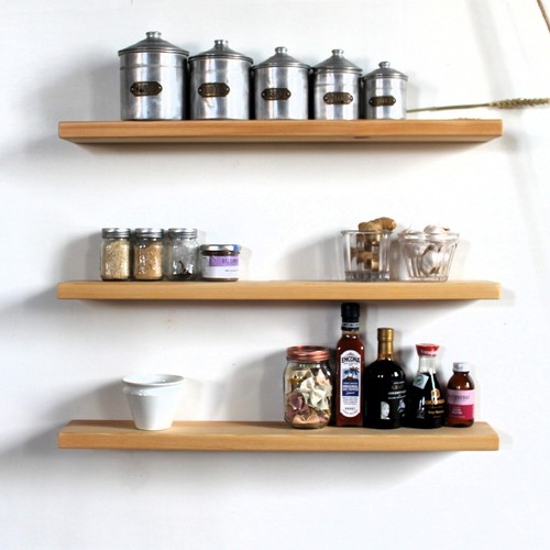 Floating shelf solid wood - shelf,