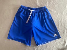 Adidas mens gym shorts Casual Summer Blue Football Scally L 90’s Vintage