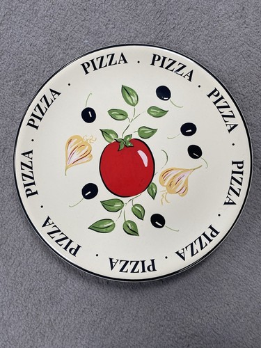 Vintage ceramic rayware pizza - vintage,
