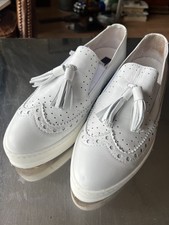 Dune London White Flat Form