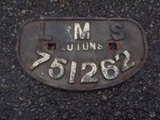 LMS 20 Tons D Wagon Plate