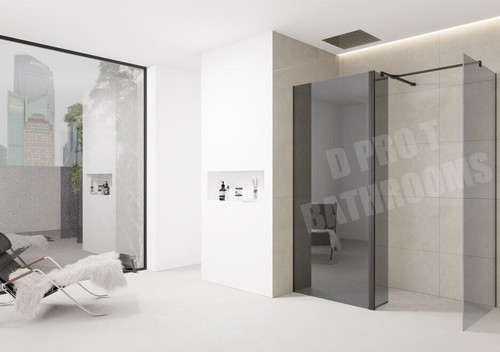 Black tint shower - black,