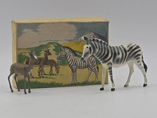 SCARCE BRITAINS ZOOLOGICAL SERIES ZOO 9008 ZEBRA & GAZELLE LEAD BOXED ANIMALS